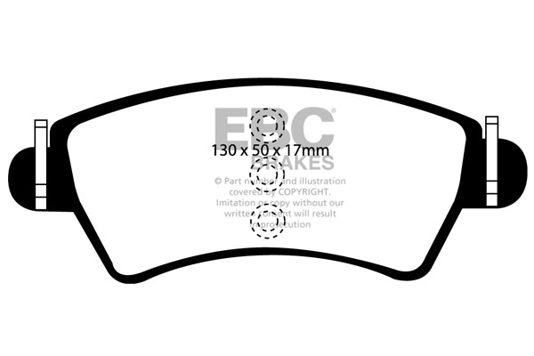 Pastiglie Freni EBC Ultimax Anteriore CITROEN Xsara 1.8 Cv  dal 1998 al 2000 Pinza Bosch Diametro disco 266mm