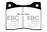 Pastiglie Freni EBC Ultimax Anteriore BMW Serie 5 (E12) 518 1.8 Cv  dal 1976 al 1979 Pinza ATE Diametro disco 280mm