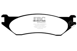 Pastiglie Freni EBC Ultimax Anteriore FORD Expedition 4.6 Cv  dal 1997 al 1999 Pinza  Diametro disco 308mm