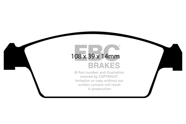 Pastiglie Freni EBC Ultimax Anteriore MAZDA AZ-1 0.6 Cv  dal 1992 al 1995 Pinza  Diametro disco 0mm