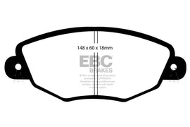 Pastiglie Freni EBC Ultimax Anteriore FORD Mondeo Estate (Mk3) 1.8 Cv  dal 2000 al 2004 Pinza Bosch Diametro disco 300mm