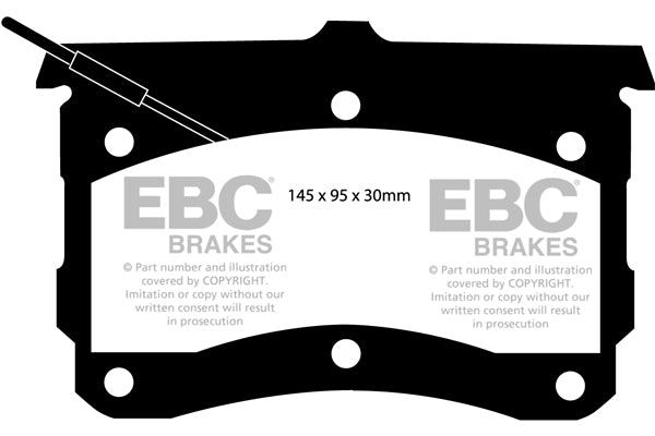 Pastiglie Freni EBC Ultimax Anteriore CITROEN DS 20 Estate 2 Cv  dal 1965 al 1975 Pinza Citroen Diametro disco 300mm