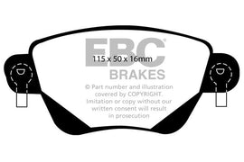 Pastiglie Freni EBC Ultimax Posteriore FORD Mondeo Estate (Mk3) 1.8 Cv  dal 2000 al 2004 Pinza Bosch Diametro disco 280mm