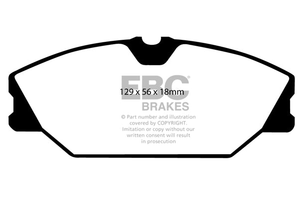 Pastiglie Freni EBC Ultimax Anteriore RENAULT Clio (Mk2) 2.0 16v RS Cv 172 dal 2000 al 2005 Pinza Girling/TRW Diametro disco 280mm