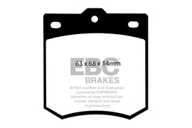 Pastiglie Freni EBC Ultimax Anteriore MAZDA 1000 1.0 Cv  dal 1970 al 1977 Pinza Sumitomo Diametro disco 0mm