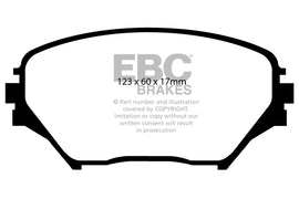 Pastiglie Freni EBC Ultimax Anteriore TOYOTA Rav 4 XA20 1.8 Cv  dal 2000 al 2006 Pinza Akebono Diametro disco 275mm