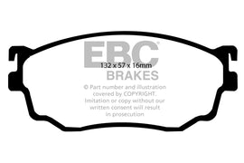 Pastiglie Freni EBC Ultimax Anteriore MAZDA 323 2.0 Cv  dal 2001 al 2004 Pinza Sumitomo Diametro disco 274mm