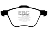 Pastiglie Freni EBC Ultimax Anteriore SEAT Alhambra (7M) 1.8 Turbo Cv  dal 2000 al 2006 Pinza ATE Diametro disco 300mm