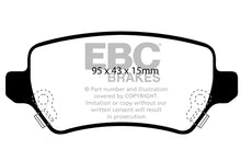 Carica l&#39;immagine nel visualizzatore di Gallery, Pastiglie Freni EBC Ultimax Posteriore OPEL Astra (G) 1.8 Cv  dal 2001 al 2004 Pinza Girling/TRW Diametro disco 240mm