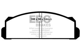 Pastiglie Freni EBC Ultimax Anteriore TOYOTA Corolla 1.1 Cv  dal 1966 al 1970 Pinza  Diametro disco 0mm