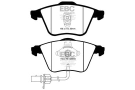 Pastiglie Freni EBC Ultimax Anteriore AUDI A6 C5/4B 2.5 TD Cv 180 dal 2000 al 2005 Pinza ATE Diametro disco 321mm