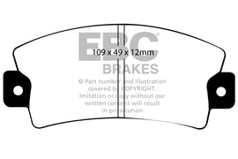 Pastiglie Freni EBC Ultimax Posteriore FIAT 130 2.9 Cv  dal 1969 al 1970 Pinza  Diametro disco 0mm
