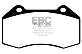 Pastiglie Freni EBC Ultimax Anteriore OPEL Corsa (D) OPC 1.6 Turbo Cv 207 dal 2011 al 2014 Pinza Brembo Diametro disco 305mm