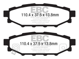 Pastiglie Freni EBC Ultimax Posteriore TOYOTA GT86 2 Cv 200 dal 2012 al 2021 Pinza Akebono Diametro disco 286mm