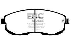 Pastiglie Freni EBC Ultimax Anteriore NISSAN 350Z 3.5 Cv  dal 2003 al 2009 Pinza  Diametro disco 296mm