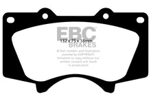 Load image into Gallery viewer, Pastiglie Freni EBC Ultimax Anteriore TOYOTA FJ Cruiser 4 Cv 239 dal 2007 al 2009 Pinza  Diametro disco 318mm