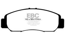 Carica l&#39;immagine nel visualizzatore di Gallery, Pastiglie Freni EBC Ultimax Anteriore HONDA Civic (8th Gen) FD1 1.8 Cv  dal 2007 al 2012 Pinza  Diametro disco 282mm