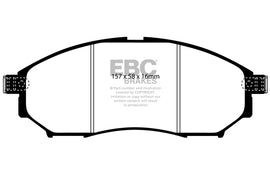 Pastiglie Freni EBC Ultimax Anteriore RENAULT Koleos 2.0 TD Cv 150 dal 2008 al 2015 Pinza Sumitomo Diametro disco 320mm