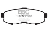 Pastiglie Freni EBC Ultimax Posteriore MAZDA MPV 2.0 TD Cv  dal 2002 al 2006 Pinza  Diametro disco 286mm