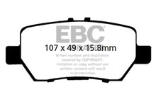 Carica l&#39;immagine nel visualizzatore di Gallery, Pastiglie Freni EBC Ultimax Posteriore HONDA Legend KB1 3.5 Cv  dal 2004 al 2008 Pinza  Diametro disco 304mm