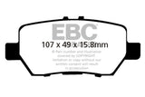 Pastiglie Freni EBC Ultimax Posteriore HONDA Legend KB1 3.5 Cv  dal 2004 al 2008 Pinza  Diametro disco 304mm