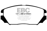 Pastiglie Freni EBC Ultimax Anteriore HYUNDAI Grandeur 3.3 Cv  dal 2007 al 2011 Pinza  Diametro disco 0mm