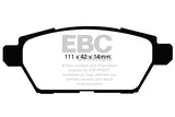 Pastiglie Freni EBC Ultimax Posteriore MAZDA 6 GG 2.3 Turbo MPS Cv 260 dal 2005 al 2008 Pinza  Diametro disco 314mm