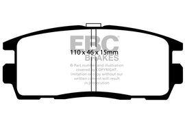 Pastiglie Freni EBC Ultimax Posteriore OPEL Antara 2.0 TD Cv  dal 2007 al 2011 Pinza  Diametro disco 303mm