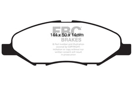 Pastiglie Freni EBC Ultimax Anteriore NISSAN Cube BZ11 1.4 Cv  dal 2002 al 2008 Pinza  Diametro disco 0mm