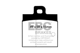 Pastiglie Freni EBC Ultimax Posteriore ALFA ROMEO Alfasud 1.2 Cv  dal 1971 al 1982 Pinza ATE Diametro disco 233mm