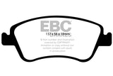 Pastiglie Freni EBC Ultimax Anteriore TOYOTA Auris NDE150 1.4 TD Cv  dal 2006 al 2013 Pinza Bosch Diametro disco 273mm