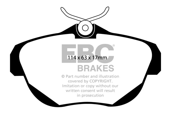 Pastiglie Freni EBC Ultimax Posteriore CITROEN C6 2.2 TD Cv  dal 2006 al 2010 Pinza  Diametro disco 302mm