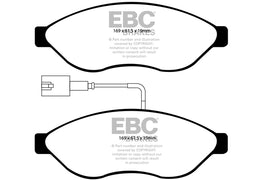 Pastiglie Freni EBC Ultimax Anteriore CITROEN Relay Combi 2.2 TD Cv 100 dal 2008 al 2011 Pinza Brembo Diametro disco 280mm