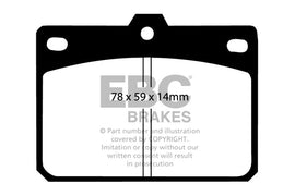 Pastiglie Freni EBC Ultimax Anteriore MAZDA 808 1.3 Cv  dal 1971 al 1976 Pinza Sumitomo Diametro disco 0mm