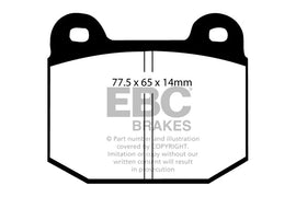 Pastiglie Freni EBC Ultimax Anteriore OPEL Speedster 2.0 Turbo Cv  dal 2003 al 2005 Pinza AP Diametro disco 288mm