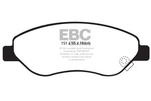 Carica l&#39;immagine nel visualizzatore di Gallery, Pastiglie Freni EBC Ultimax Anteriore OPEL Corsa (D) 1.4 Turbo Cv 120 dal 2012 al 2014 Pinza Bosch Diametro disco 278mm