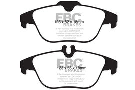 Pastiglie Freni EBC Ultimax Posteriore MERCEDES-BENZ Classe C (W204) C180  Cv  dal 2010 al 2015 Pinza  Diametro disco 278mm