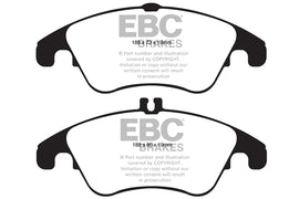 Pastiglie Freni EBC Ultimax Anteriore MERCEDES-BENZ Classe C (W204) C300  Cv  dal 2009 al 2014 Pinza TRW Diametro disco 322mm