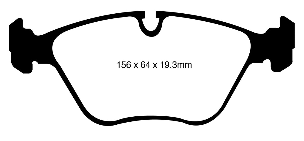 Pastiglie Freni EBC Ultimax Anteriore BMW X5 (E70) 3.0 TD (30d) Cv  dal 2007 al 2010 Pinza ATE Diametro disco 365mm