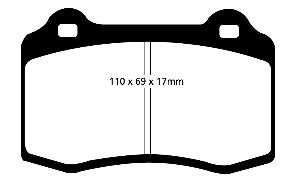 Pastiglie Freni Sportive EBC Verdi Anteriore FIAT Coupe 2.0 Turbo 20v Cv 220 dal 1996 al 2000 Pinza Brembo Diametro disco 305mm