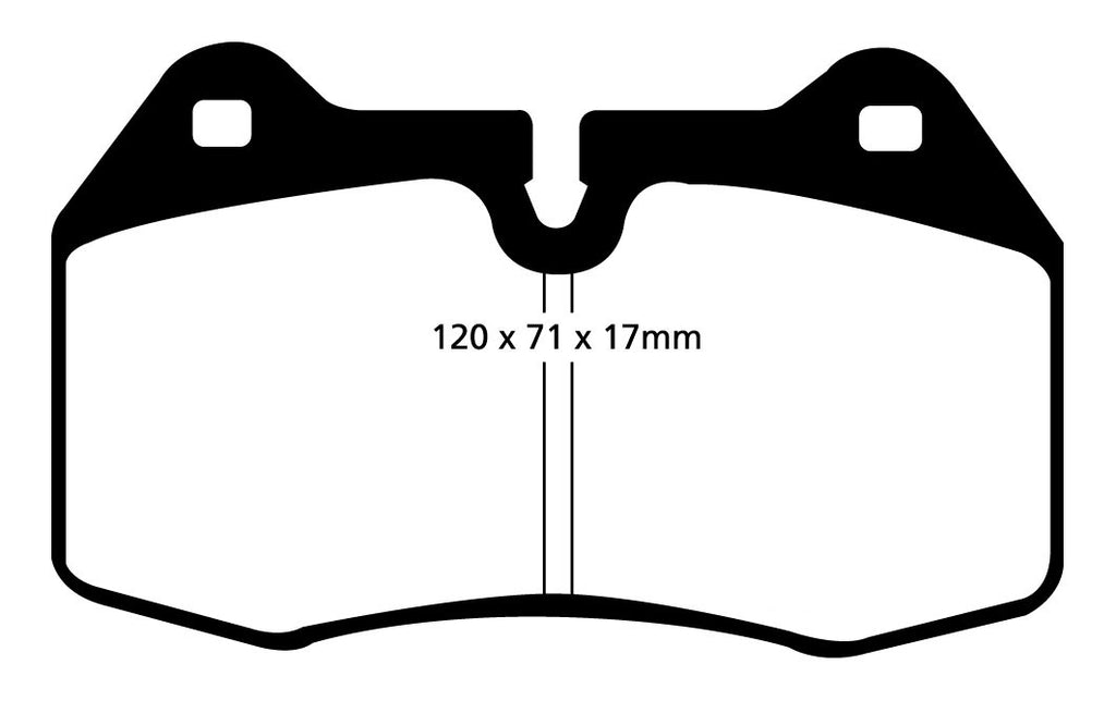 Pastiglie Freni Sportive EBC Verdi Anteriore BMW Serie 7 (E38) 725 2.5 TD Cv  dal 1996 al 2002 Pinza Brembo Diametro disco 316mm