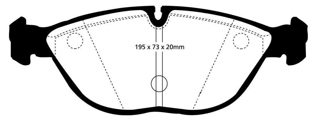 Pastiglie Freni Sportive EBC Verdi Anteriore BMW Serie 7 (E38) 740 3.9 TD Cv  dal 1999 al 2001 Pinza ATE Diametro disco 334mm