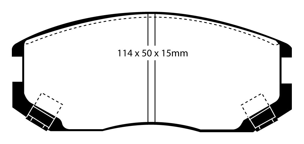 Pastiglie Freni Sportive EBC Verdi Anteriore MITSUBISHI Colt 1.3 Cv  dal 1992 al 1996 Pinza Sumitomo Diametro disco 233mm