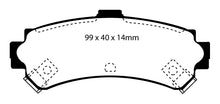 Load image into Gallery viewer, Pastiglie Freni Sportive EBC Verdi Posteriore NISSAN Almera 1.4 Cv  dal 1995 al 1998 Pinza Sumitomo Diametro disco 234mm