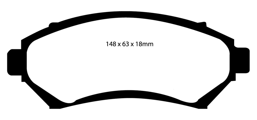 Pastiglie Freni Sportive EBC Verdi Anteriore OPEL Sintra 2.2 Cv  dal 1996 al 2000 Pinza  Diametro disco 278mm