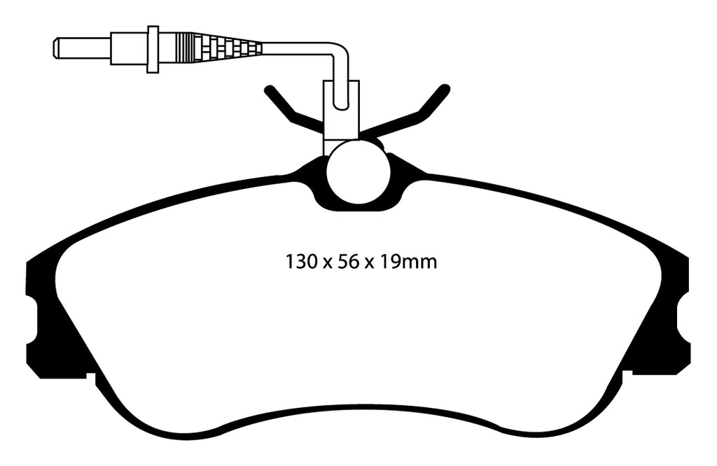 Pastiglie Freni Sportive EBC Verdi Anteriore CITROEN Berlingo Multispace 1.4 Cv  dal 1999 al 2002 Pinza Girling/TRW Diametro disco 266mm