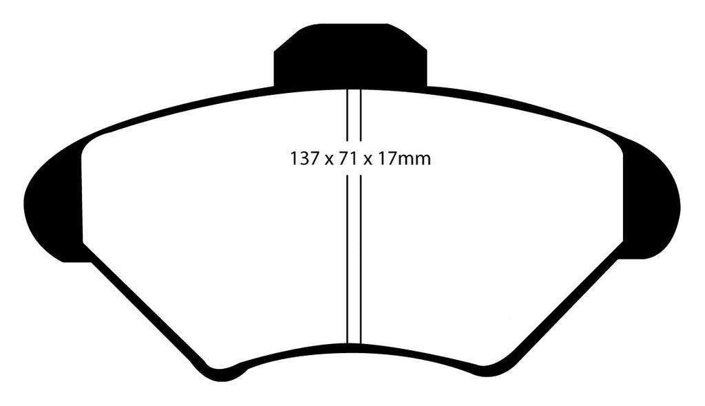 Pastiglie Freni Sportive EBC Verdi Anteriore FORD Mustang (4th Generation) 3.8 Cv  dal 1994 al 1998 Pinza  Diametro disco 276mm