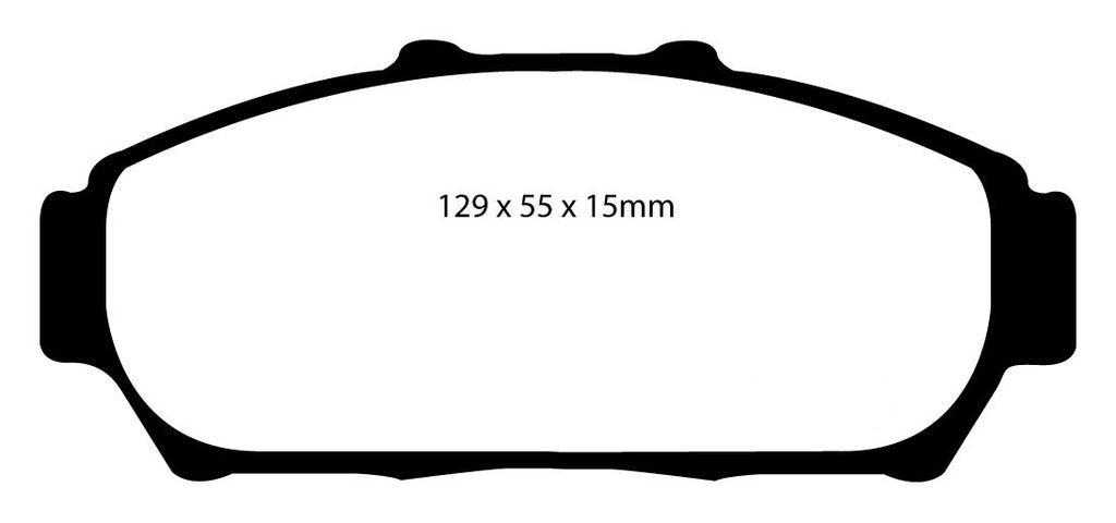 Pastiglie Freni Sportive EBC Verdi Anteriore HONDA Integra (Not UK) DB6 1.6 Cv  dal 1995 al 2001 Pinza  Diametro disco 0mm