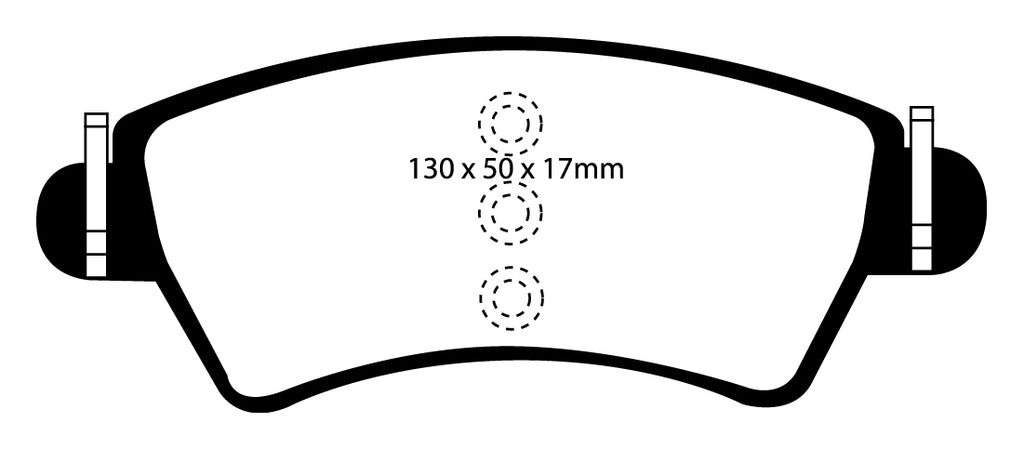 Pastiglie Freni Sportive EBC Verdi Anteriore CITROEN Xsara 1.8 Cv  dal 1998 al 2000 Pinza Bosch Diametro disco 266mm