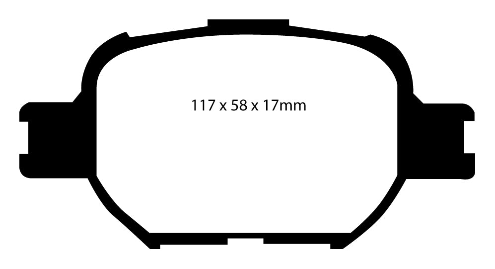 Pastiglie Freni Sportive EBC Verdi Anteriore TOYOTA Altezza GXE10 2 Cv  dal 2001 al 2005 Pinza Akebono Diametro disco 0mm